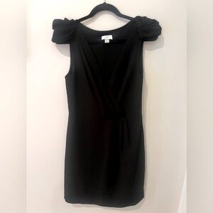 Ann Taylor Loft Simple Black Cocktail Dress, Size 10